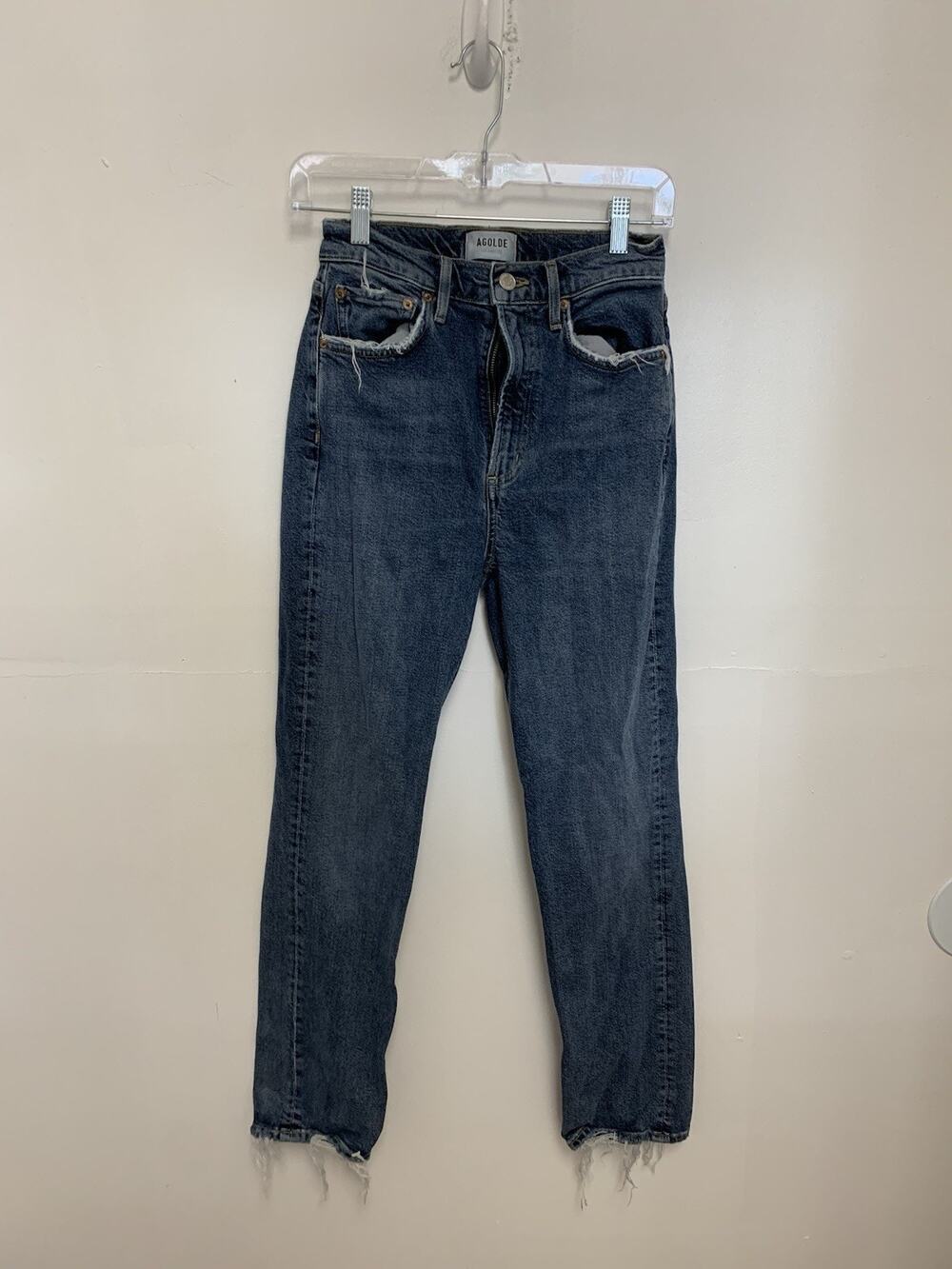 AGOLDE Jeans Womens 25 Blue Denim High rise Stovetop Jeans